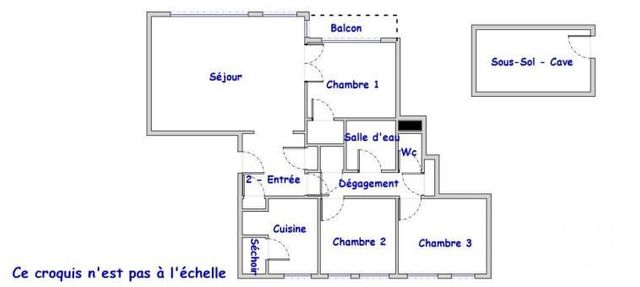 Appartement T4 à vendre - 4 pièces - 72.88 m2 - RENNES - 35 - BRETAGNE - Century 21 Arb Immobilier
