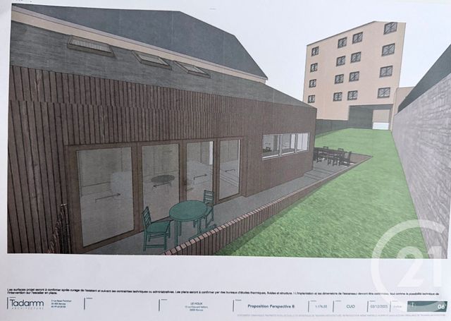 maison à vendre - 3 pièces - 50.0 m2 - RENNES - 35 - BRETAGNE - Century 21 Arb Immobilier